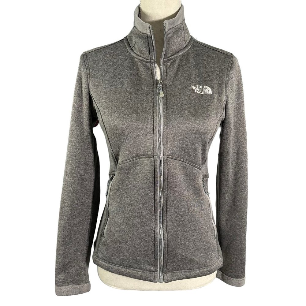 💸 The North Face EUC Grey Agave Lined Jacket Womens Size Small Petite 1376 - Picture 1 of 8
